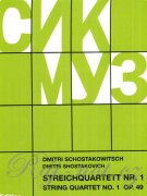 QUARTETT 1 C-DUR OP 49 - SCHOSTAKOWITSCH DMITRI