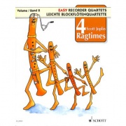4 Ragtimes 4 zobcové flétny (SATB)- Scott Joplin