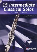 15 Intermediate Classical Solos pro klarinet a klavír