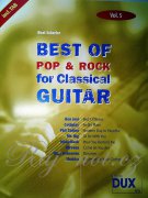 BEST OF POP & ROCK FOR CLASSICAL GUITAR 5 / guitar + tab