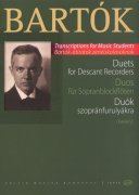 BARTÓK: Duets for descant recorders / 9 duet pro zobcové flétny