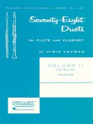 Seventy-Eight Duets for Flute and Clarinet 2 (56-78) / 78 duet pro příčnou flétnu a klarinet 2