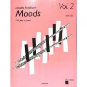 Moods 2 + CD od Hellbach Daniel skladby pro dvě příčné flétny a klavír