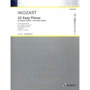 22 Easy Pieces Vol. 1 noty pro 2-4 zobcové flétny - Wolfgang Amadeus Mozart