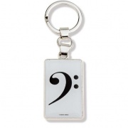 Přívěšek na klíče basový klíč - 3 x 4,5 cm