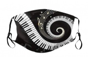 Hudební rouška na obličej s potiskem klaviatury