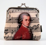Peněženka na klip s potiskem Mozarta