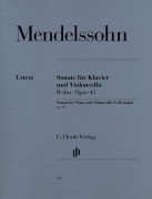 Sonate Fur Klavier Und Violoncello Op. 45 - noty pro violoncello a klavír