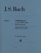 Violin Concerto In A Minor BWV 1041 - noty pro housle a klavír