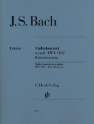 Violin Concerto In A Minor BWV 1041 - noty pro housle a klavír