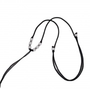 Čierny ručne tkaný náhrdelník s korálkovým golierom DIY pre kalimbu