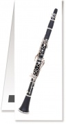 Magnetická záložka - klarinet - 4,5 x 10, 5 cm