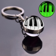 Přívěsek na klíče klaviatura 2 - svítící skleněné koule