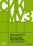 4 Waltzes - příčná flétna, klarinet a klavír