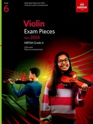 Violin Exam Pieces from 2024, ABRSM Grade 6 - skladby pro housle a klavír