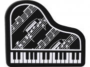 Guma ve tvaru klavíru - černá barva