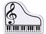 Guma ve tvaru klavíru - bílá barva