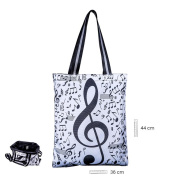 Hudební taška s potiskem hudebních znaků