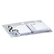 Sada dvou poznámkových bločků s hudebním motivem