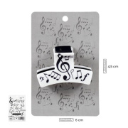 Skřipec do vlasů s hudebním motivem