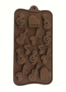 Silikonová forma na čokoládu hudební nástroje 1