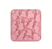 Silikonová forma na čokoládu hudební nástroje 2