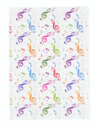 Barevná složka na noty houslový klíč A4