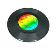 Podtácek pod sklenice ve tvaru retro desky - duhové barvy