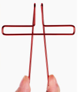 Držák listů učebnice nebo not - červená barva