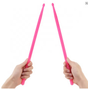 Svítící paličky pro bicí - 1 pár růžová barva