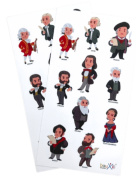 10 samolepek hudebních skladatelů 2