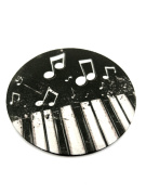 Černo bílý podtácek s klaviaturou 2