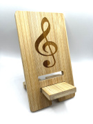 Stojánek na mobil - houslový klíč