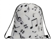 Bílý vak na záda se stahovací šňůrkou