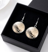 Kulaté náušnice s motivem klarinetu