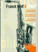6 TRIOS by Franck Wolf 1 alto sax & rhythm section / tria pro altový saxofon